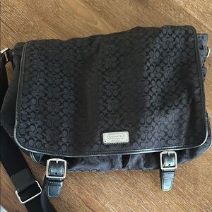 Coach Black Messenger Bag